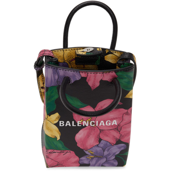 balenciaga floral phone bag