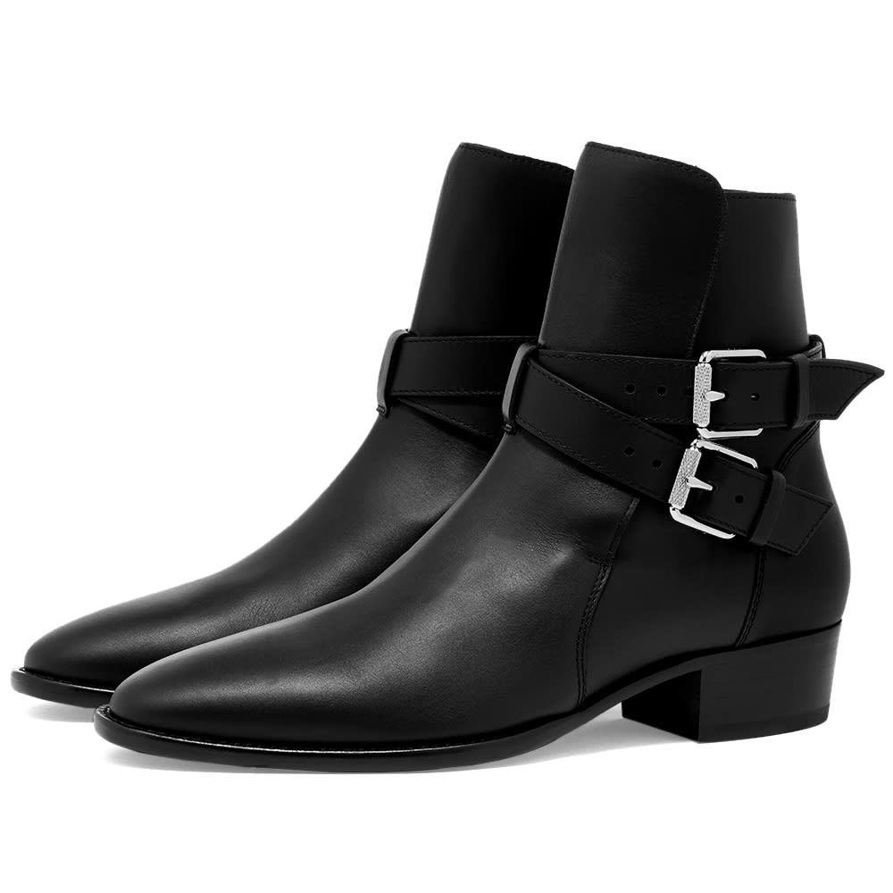 calf buckle boots