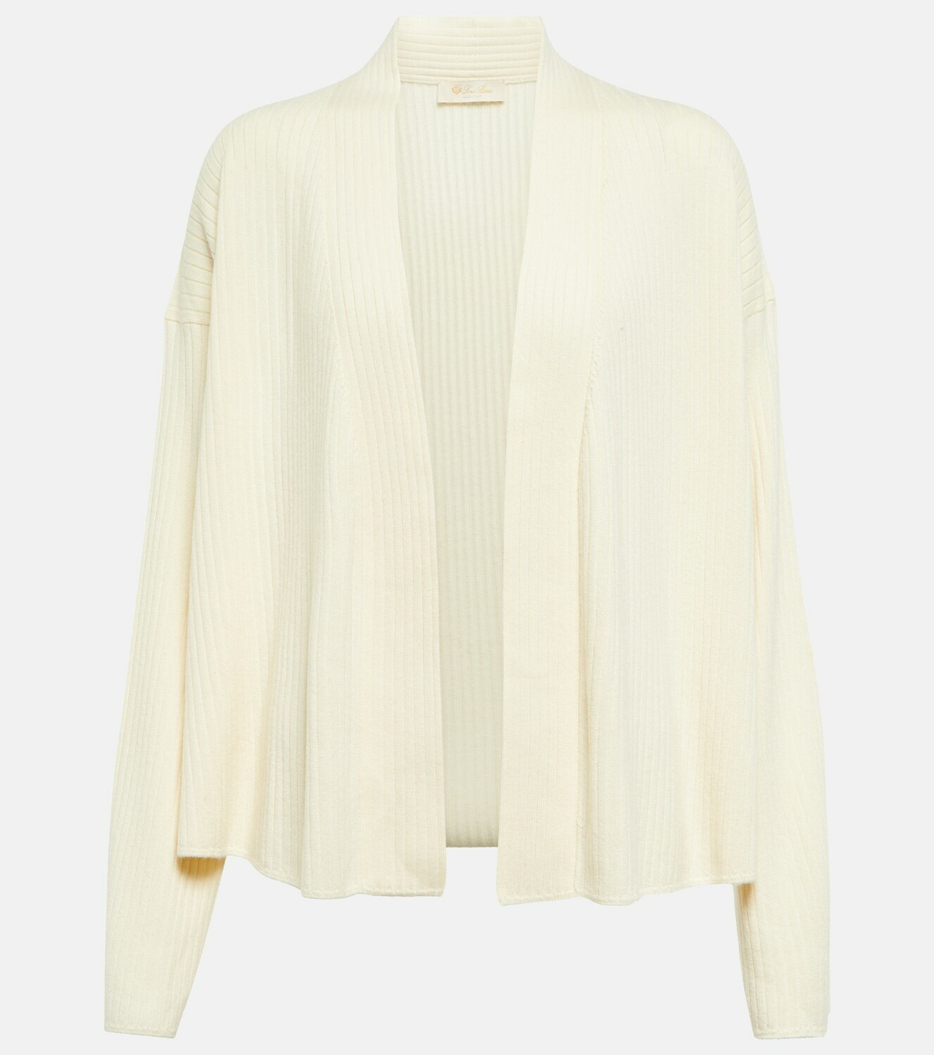 Valeria Italian navy Loro Piana  knit fabric cardigan main image 0