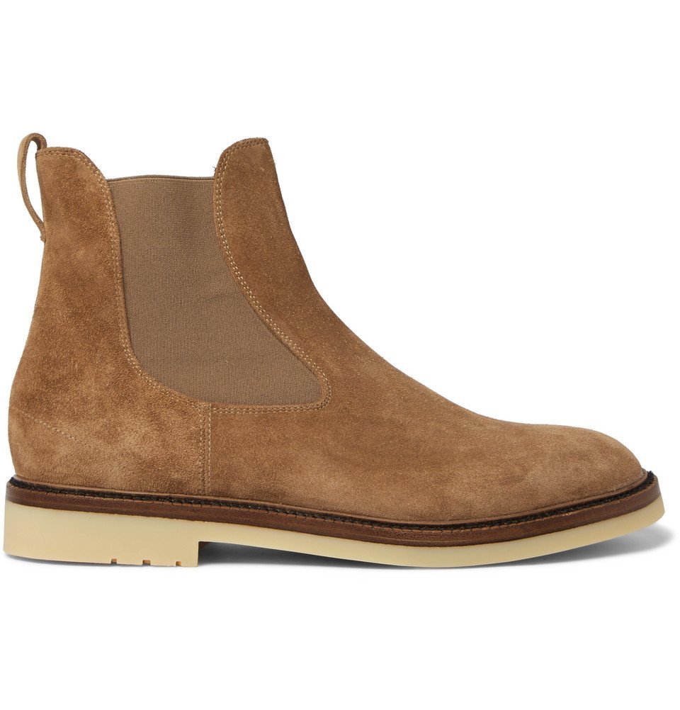 Loro Piana - Winter Beatle Walk Suede Chelsea Boots - Men - Tan Loro Piana