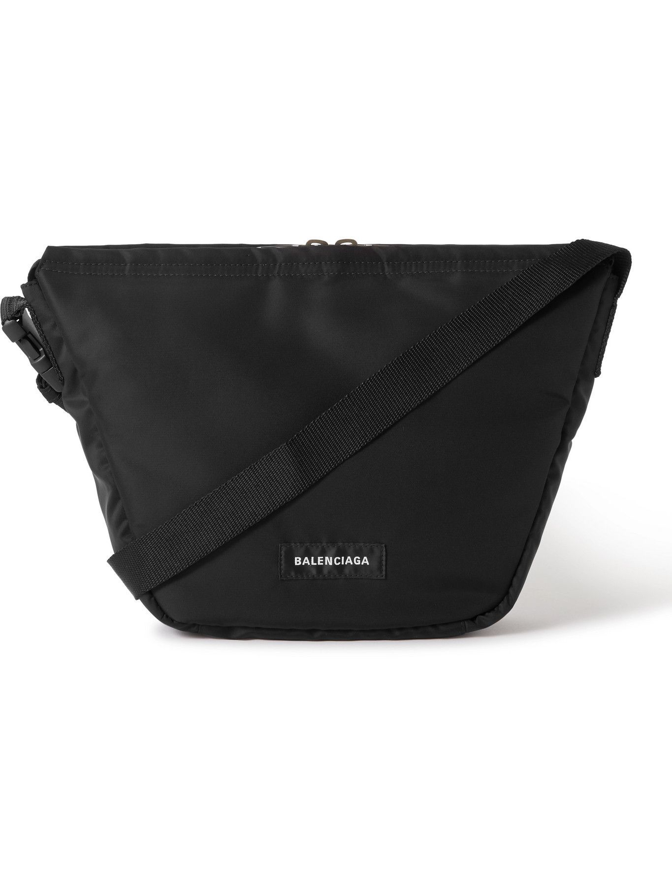 Balenciaga Oversized LogoAppliquéd Nylon Messenger Bag Balenciaga