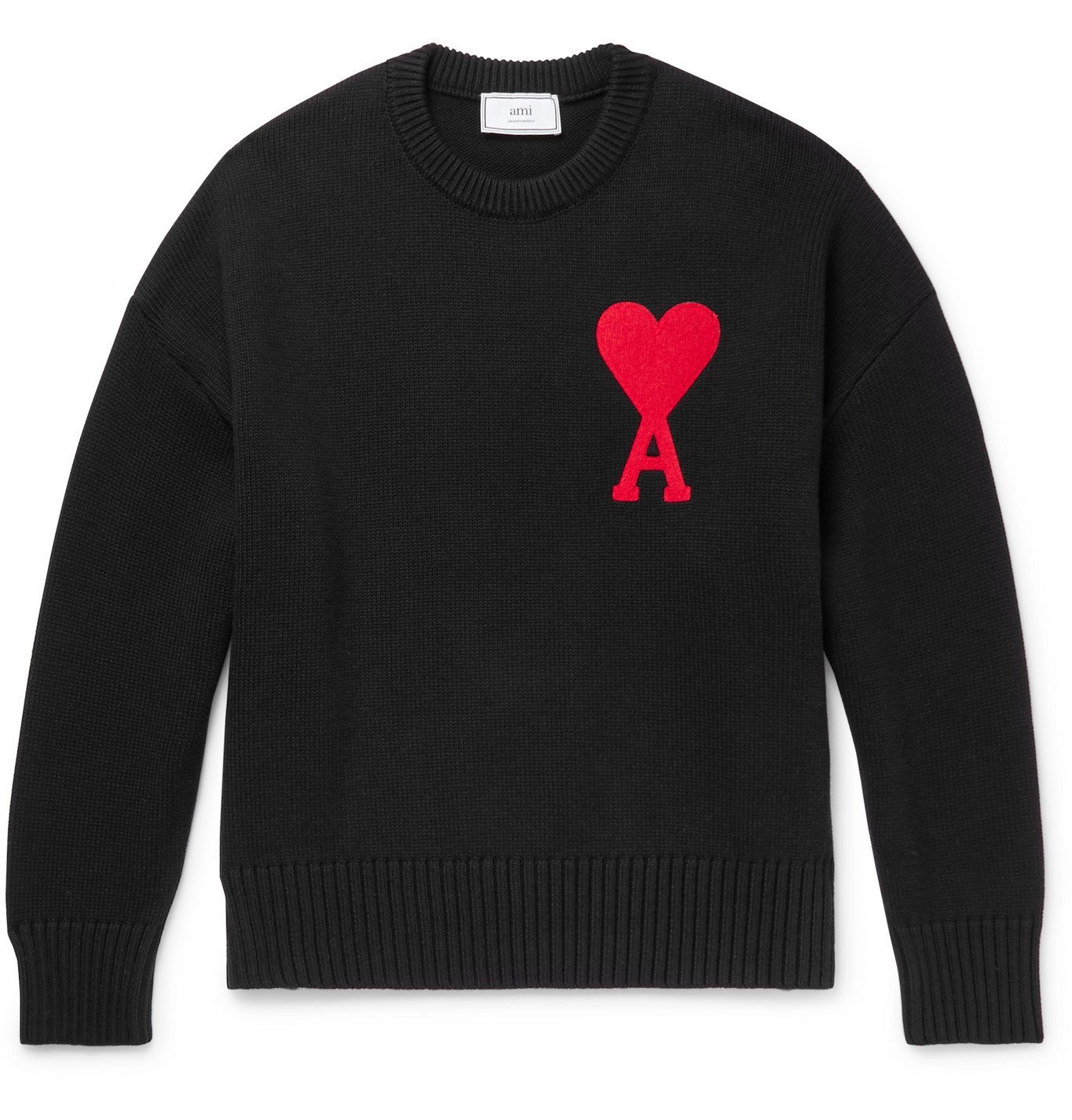 Ami Black Knitted