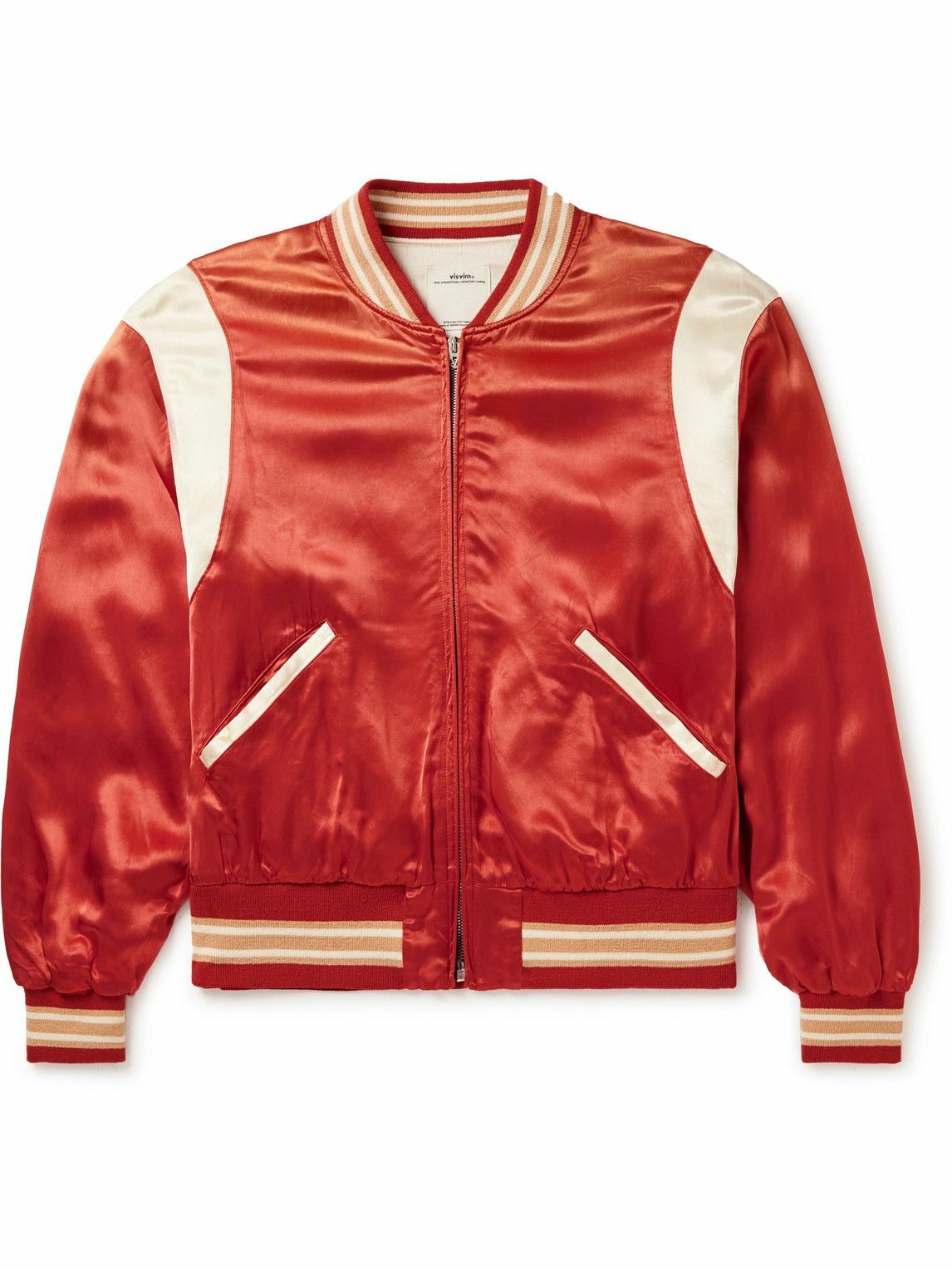 Visvim - Douglas Satin Bomber Jacket - Red Visvim