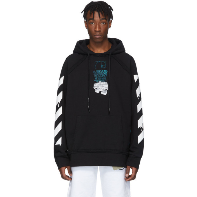 Off-White Black Dripping Arrows Hoodie Off-White