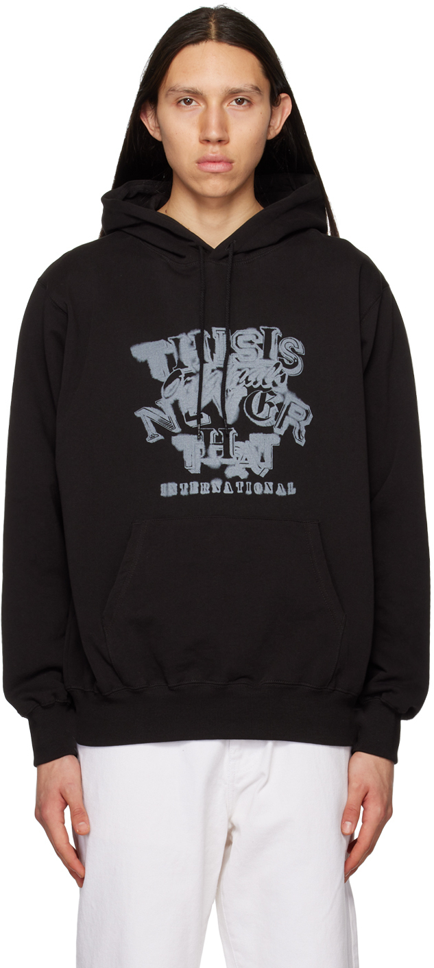 thisisneverthat Black Blurred Hoodie thisisneverthat