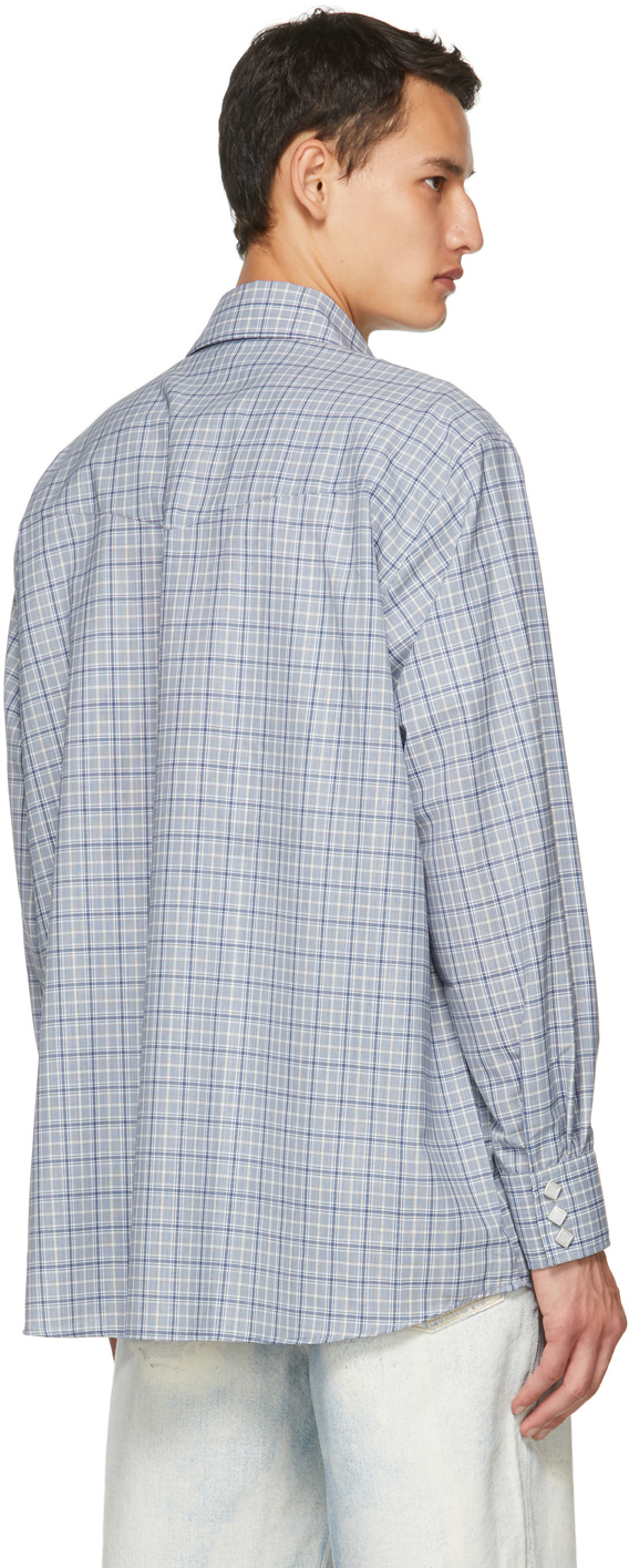 Our Legacy Blue Check Ranch Shirt Our Legacy