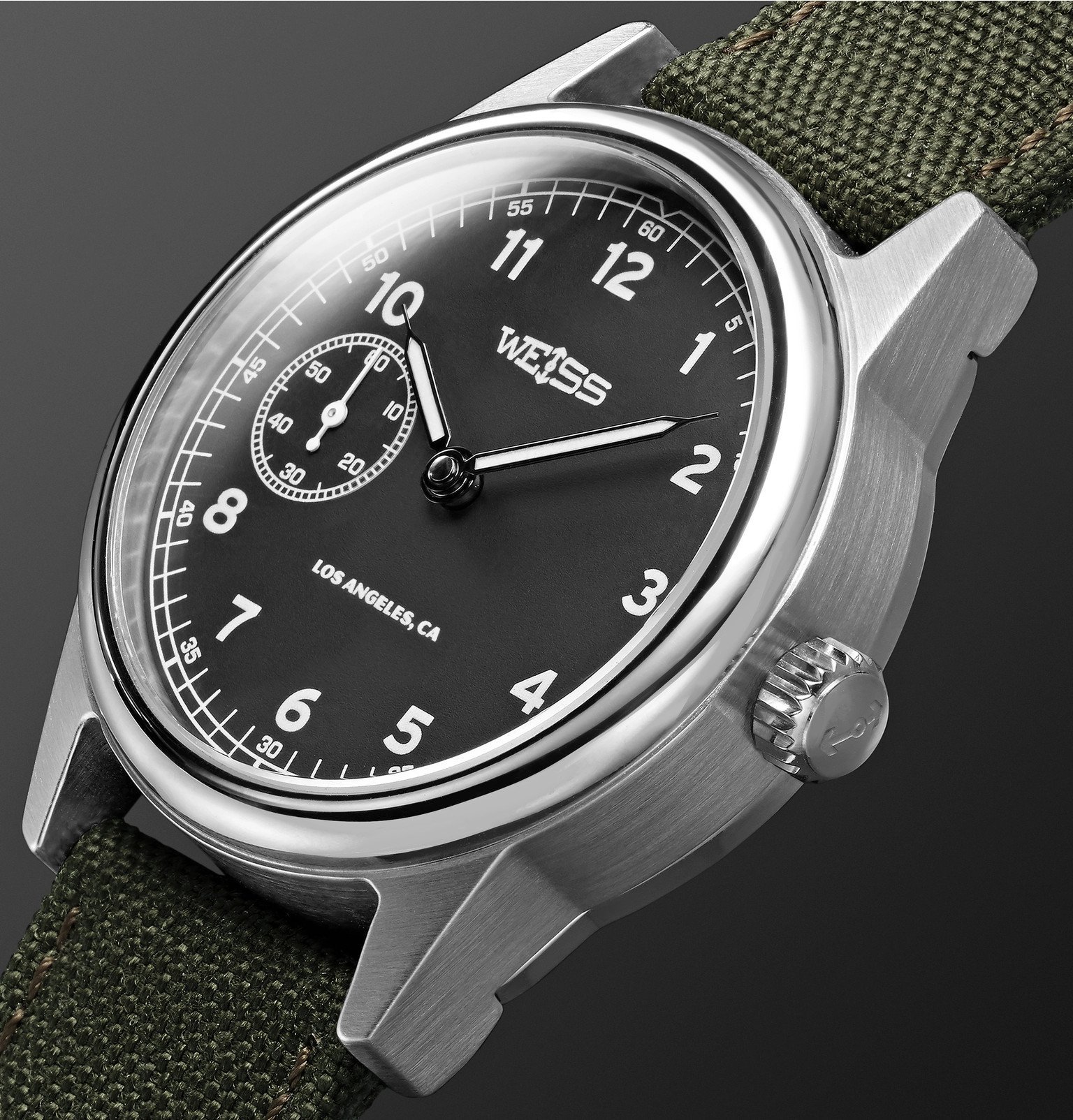 Weiss Automatic Issue 38mm Stainless Steel and CORDURA Field Watch