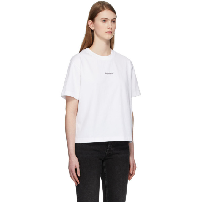 Acne Studios White Edie Stamp T-Shirt Acne Studios