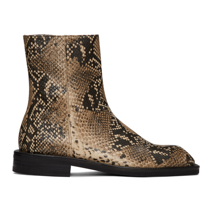 chelsea boots python