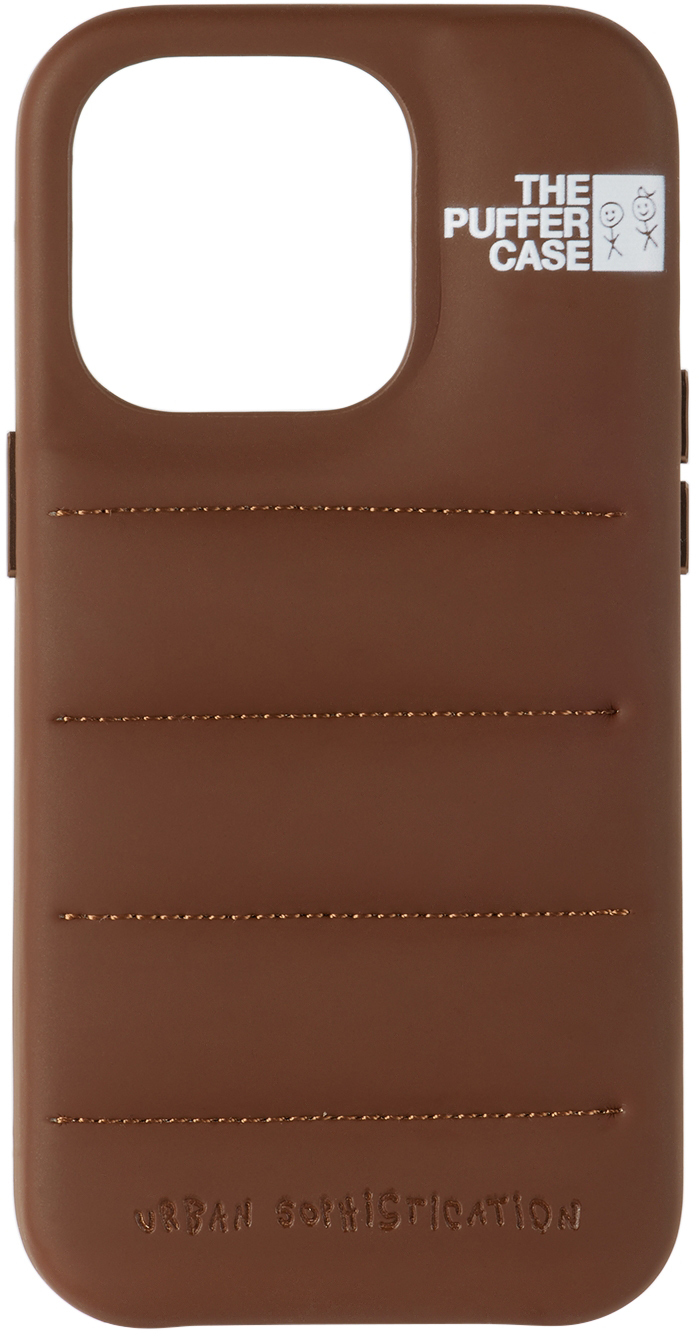 Urban Sophistication Brown 'The Puffer' iPhone 14 Pro Case
