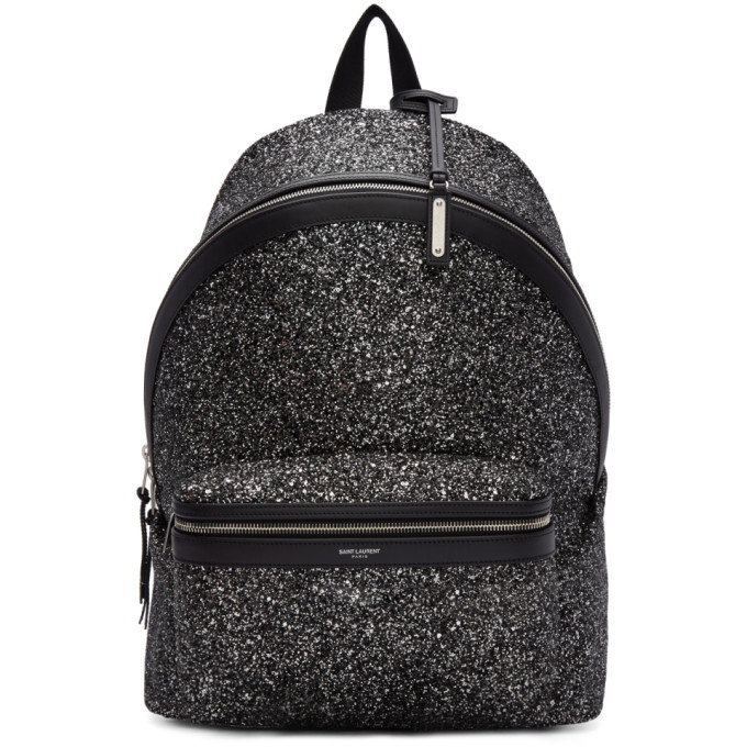 black glitter backpack