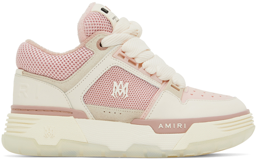 AMIRI White & Pink MA-1 Sneakers Amiri