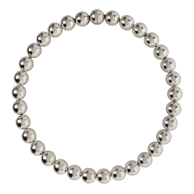 Jil Sander Silver Sphere Necklace Jil Sander