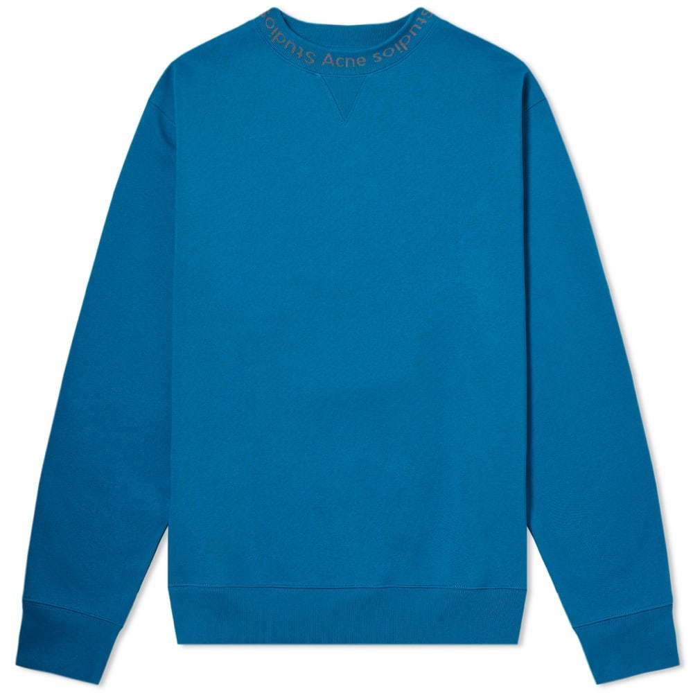 Acne Studios Flogho Crew Sweat Teal 