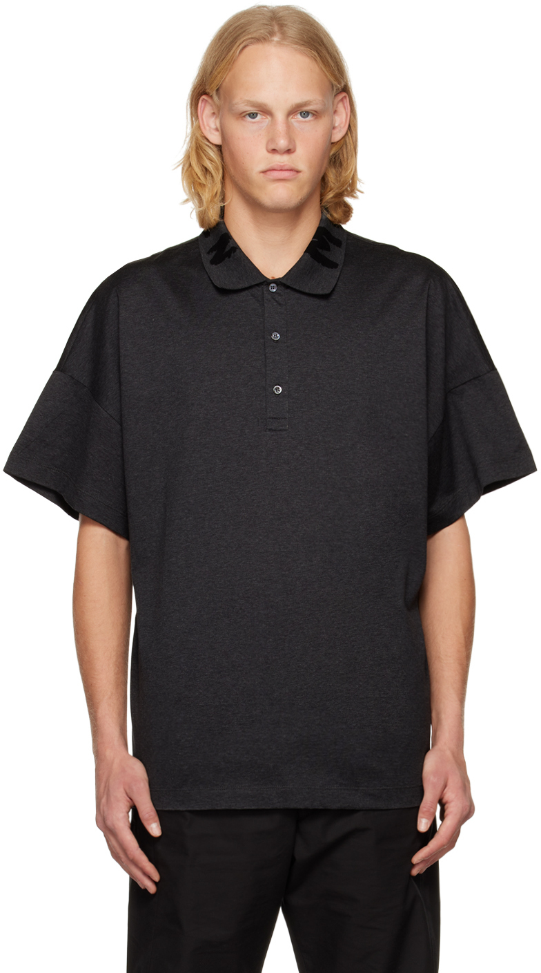 Alexander Mcqueen Polo
 Alexander McQueen Gray Jacquard Polo Alexander McQueen