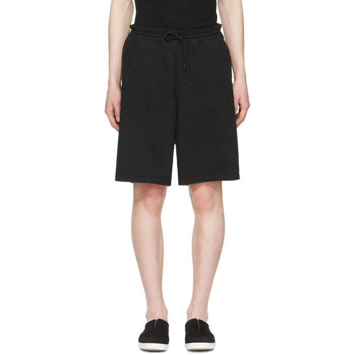 Undecorated Man Black Drawstring Lounge Shorts Undecorated Man
