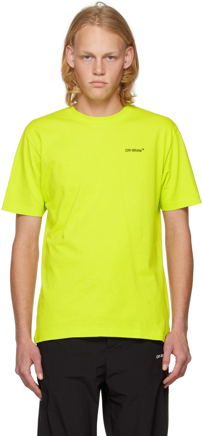 Off-White Yellow Off Split T-Shirt