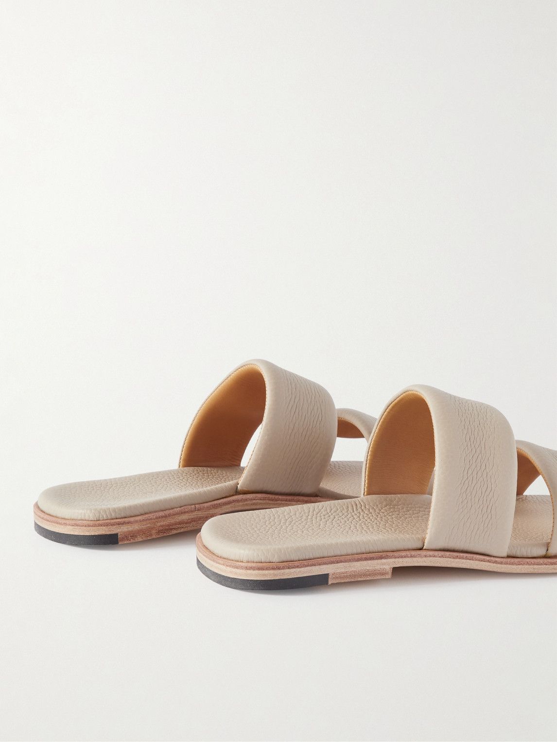 Auralee - Full-Grain Leather Sandals - Neutrals Auralee