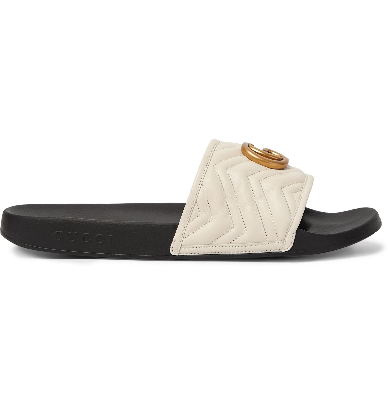 gucci slides quilted