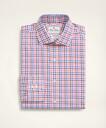 Brooks Brothers Men's x Thomas Mason Regent Regular-Fit Dress Shirt, Poplin English Collar Multi-Windowpane