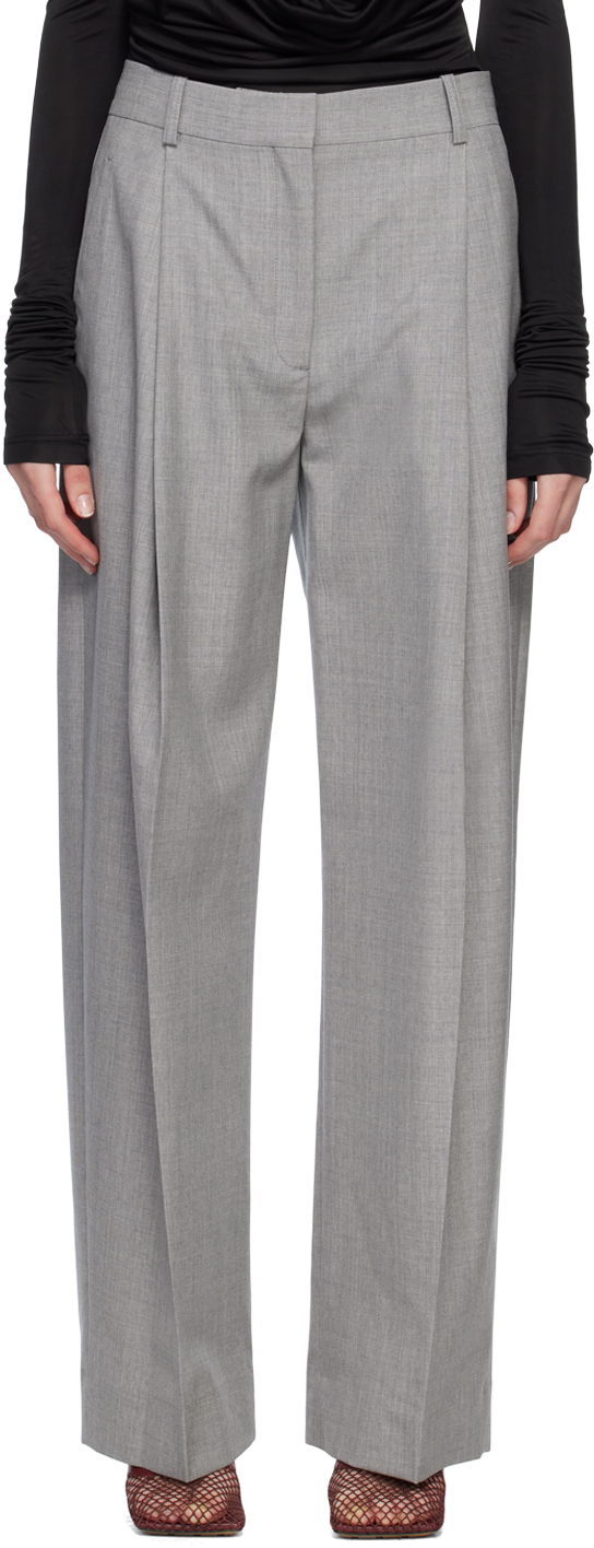 Baukjen Black White Victoria Checked Pleated Trousers - 10 main image 0