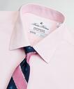 Brooks Brothers Men's Madison Relaxed-Fit Dress Shirt, Performance Non-Iron with COOLMAX, Ainsley Collar Twill | Pink