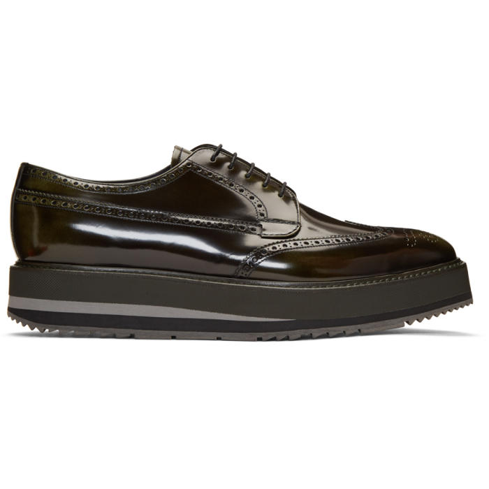 Prada Green Creeper Brogues Prada