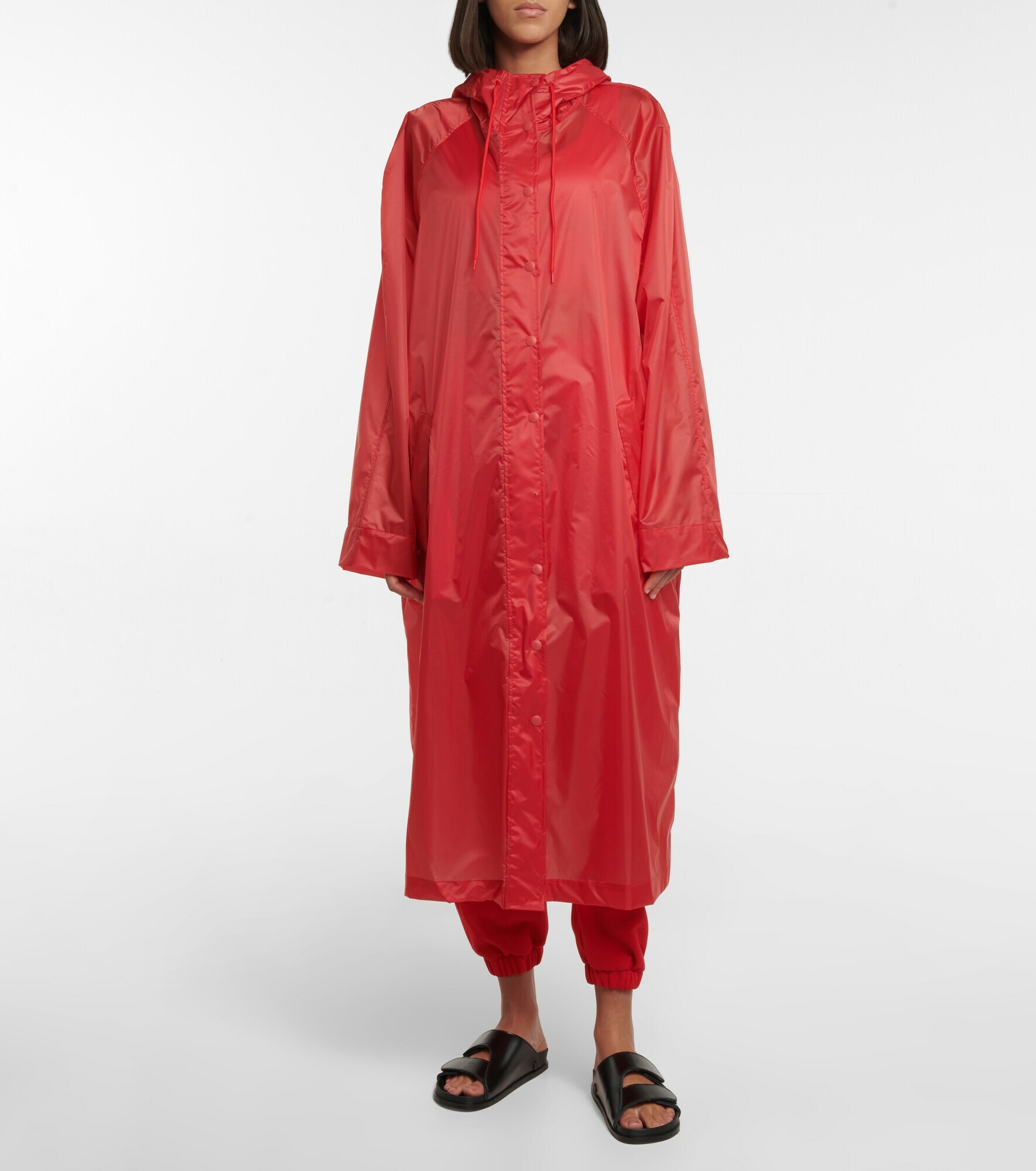 Wardrobe.NYC Hooded raincoat WARDROBE.NYC