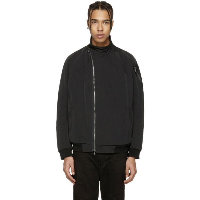 asymmetrical bomber jacket