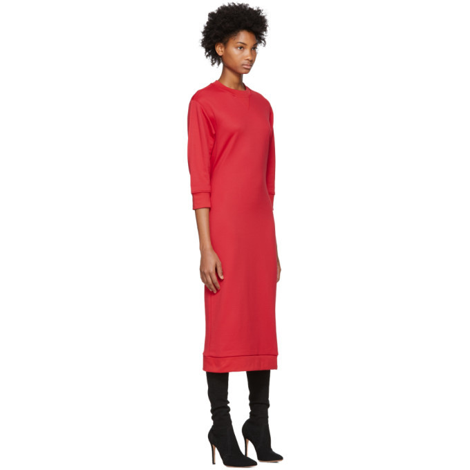 tibi open back sweatshirt dress