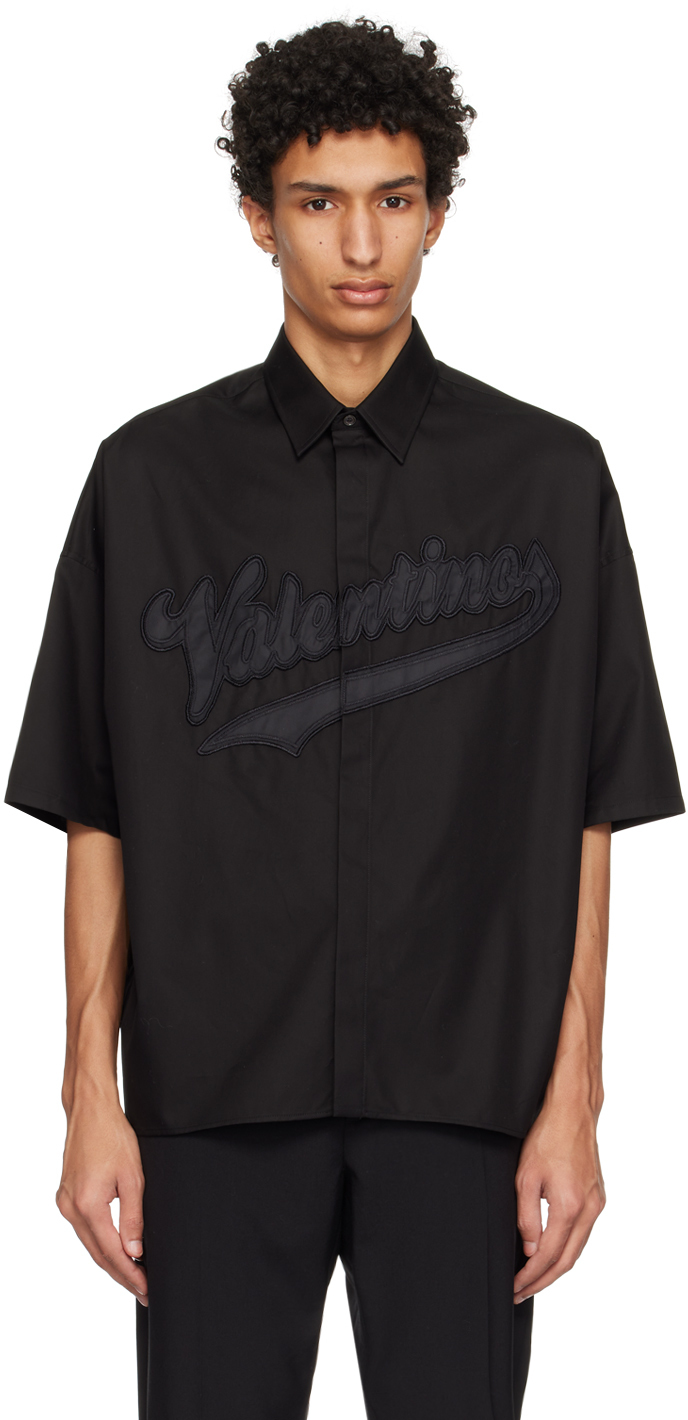 Photo: Valentino Black Embroidered Shirt