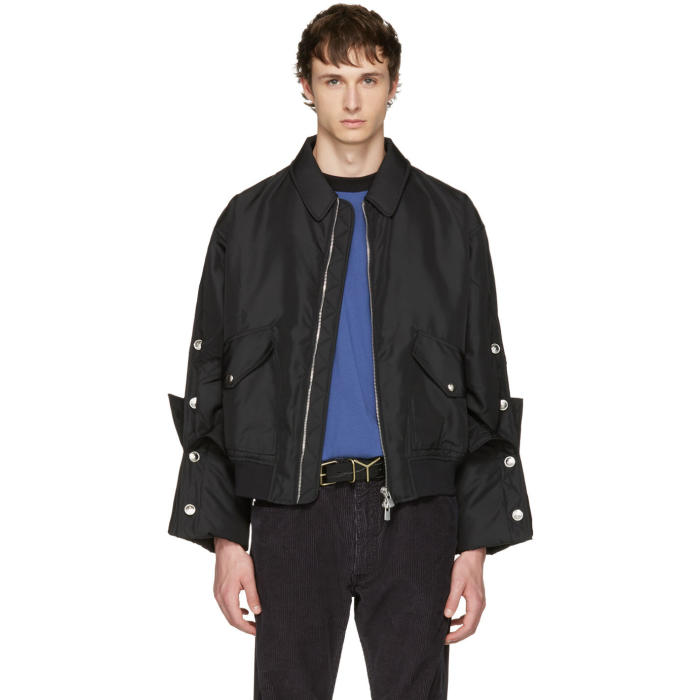 Y-Project Black Cufflink Sleeves Jacket Y/Project