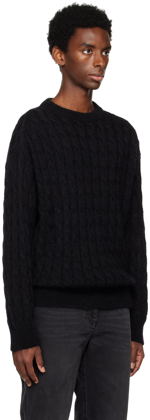 Filippa K Black Braided Sweater Filippa K