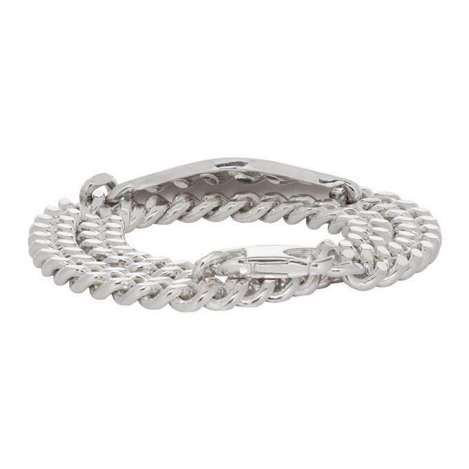 Bunney Silver Double Tour Identity Chain Bracelet Bunney