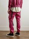 Rick Owens - Tapered Leather and Cotton-Blend Cargo Trousers - Pink