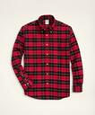 Brooks Brothers Men's Madison Relaxed-Fit Portuguese Flannel Shirt | Red/Black