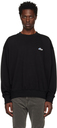 We11done Black Embroidered Wappen Sweatshirt