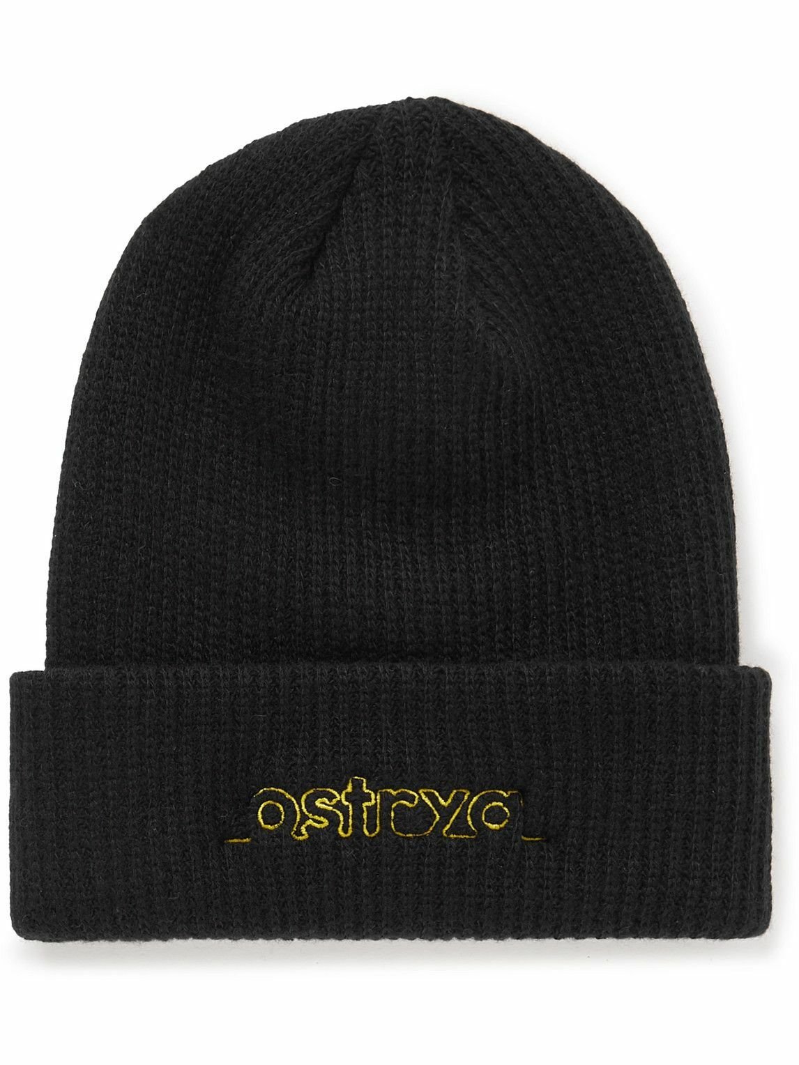 OSTRYA - Logo-Embroidered Ribbed Recycled-Cashmere Blend Beanie Ostrya