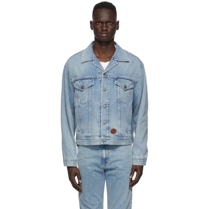 Gucci Blue Light Washed Denim Jacket Gucci