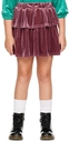 The Campamento Kids Burgundy Layers Skirt