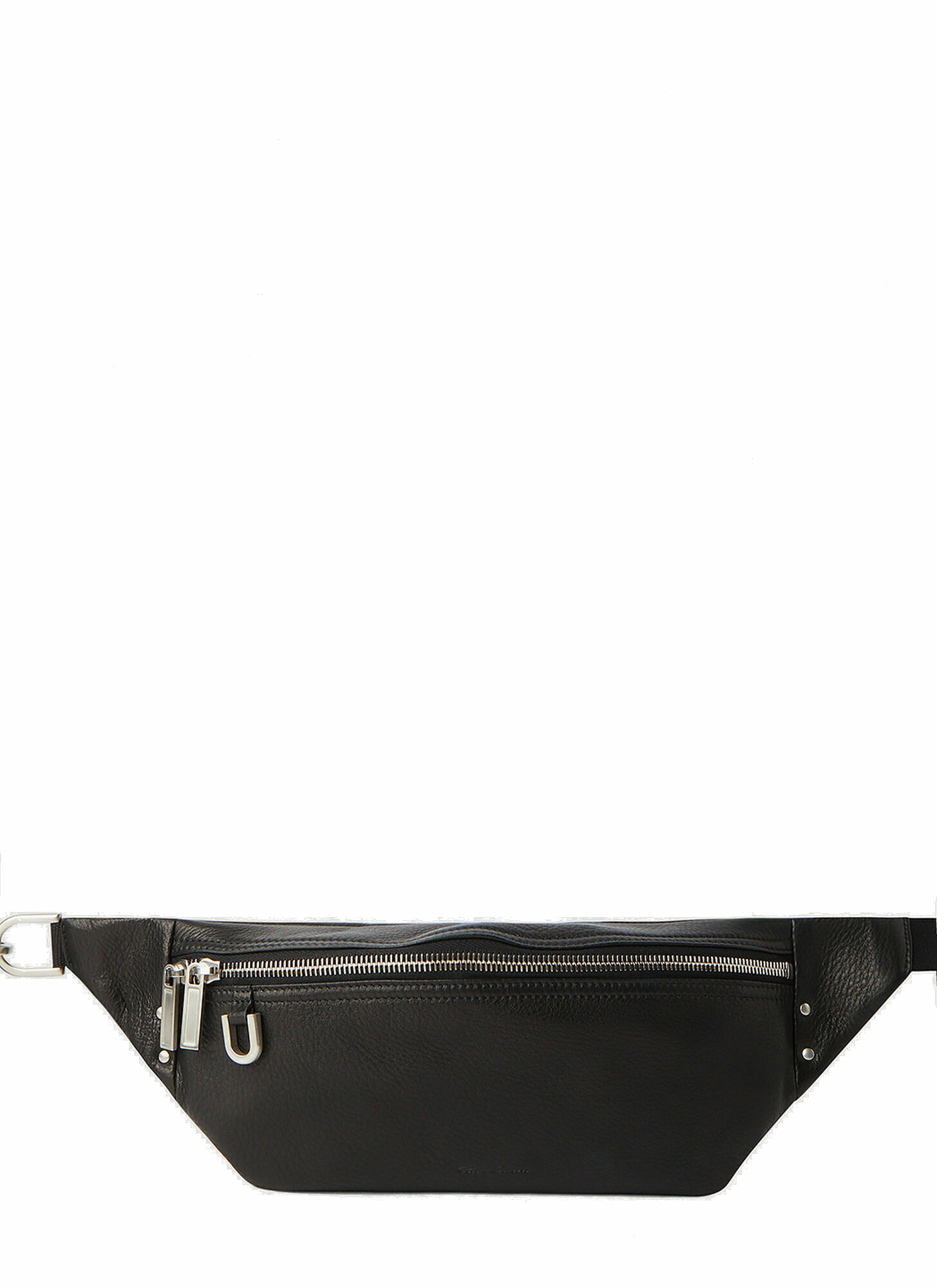 Photo: Geo Leather Belt Bag in Black
