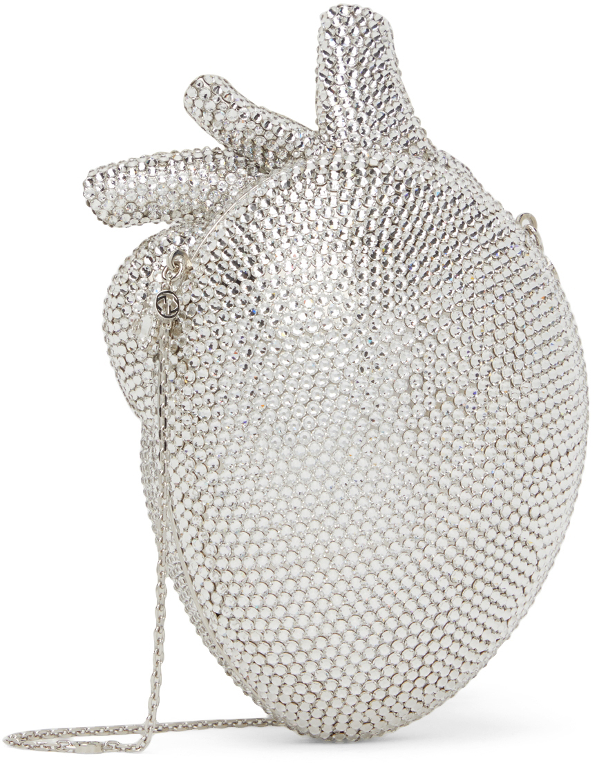 Gucci Silver Broadway HeartShaped Shoulder Bag Gucci