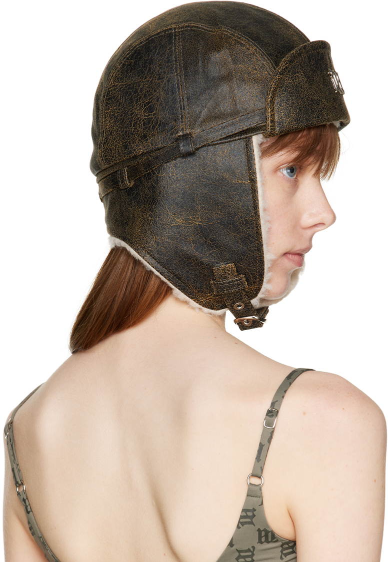 MISBHV Brown Aviator Pilot Hat MISBHV