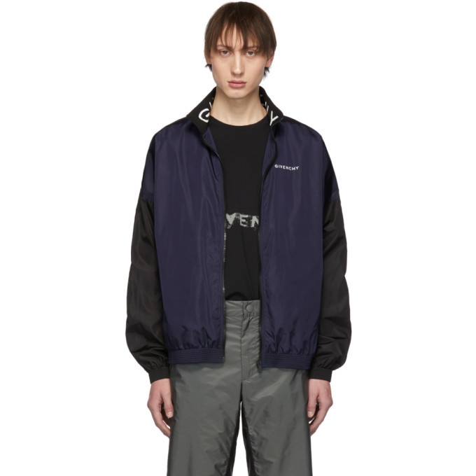 navy nylon jacket