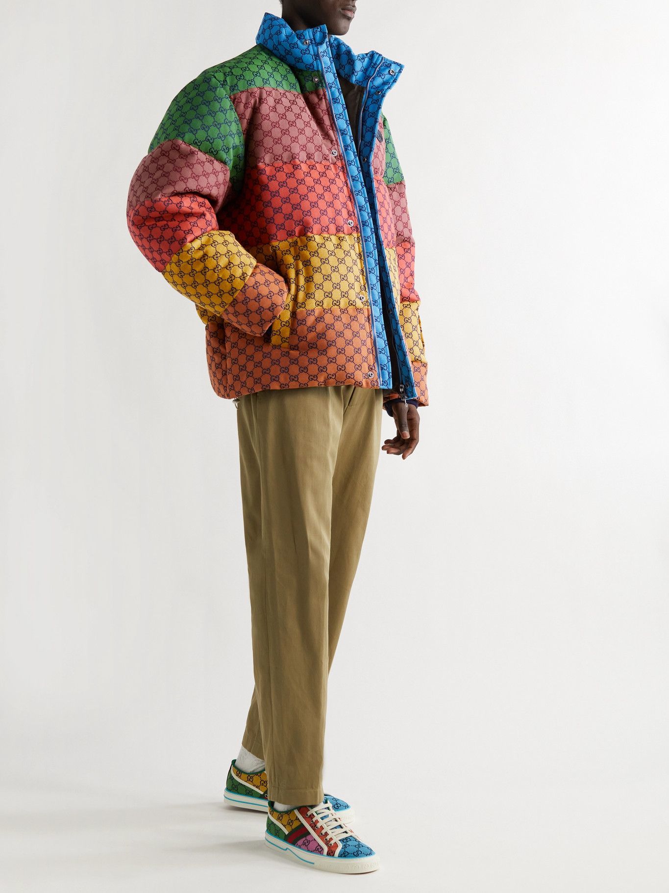 gucci multicolor canvas jacket