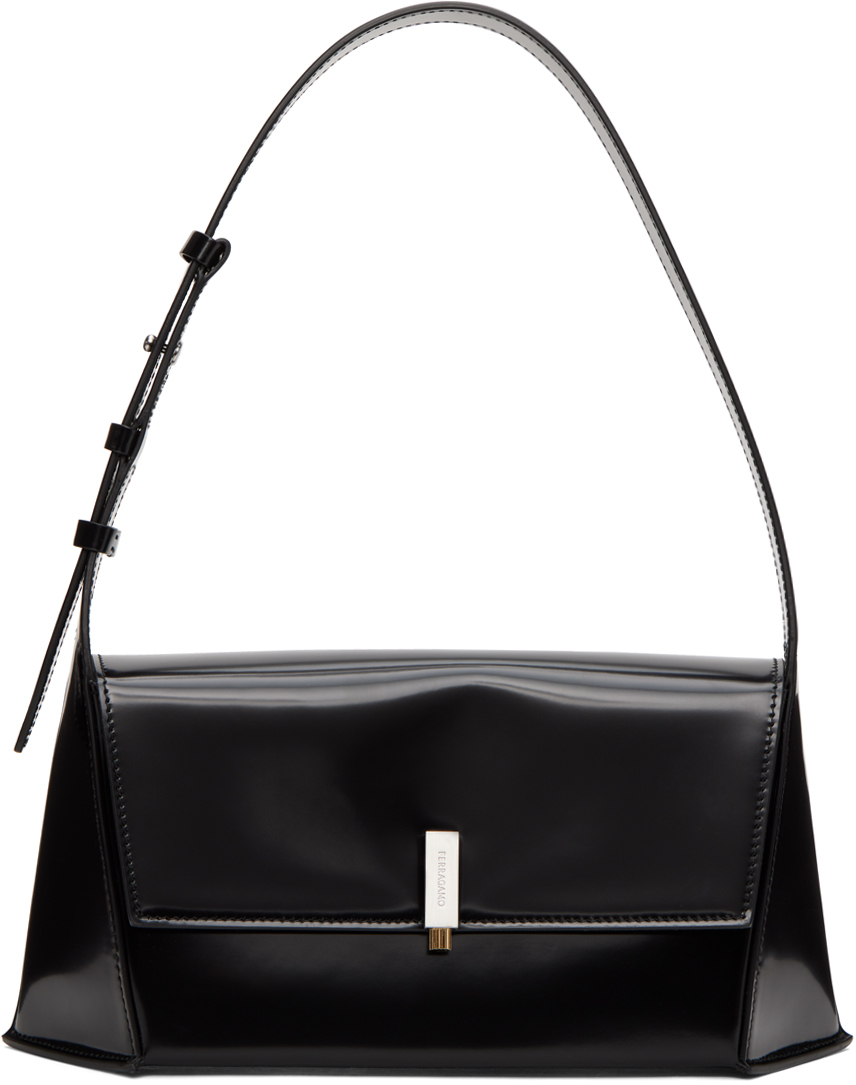 Ferragamo Black Geometric Shoulder Bag