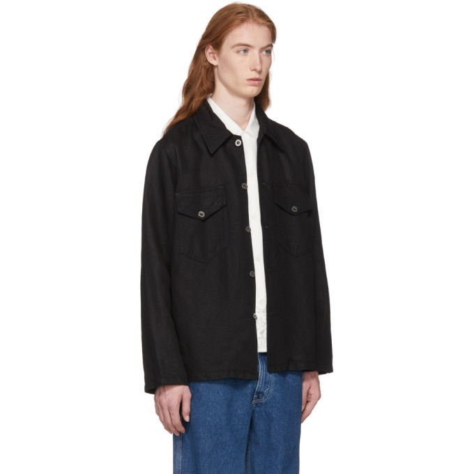 Our Legacy Black De Con Jacket Shirt Our Legacy