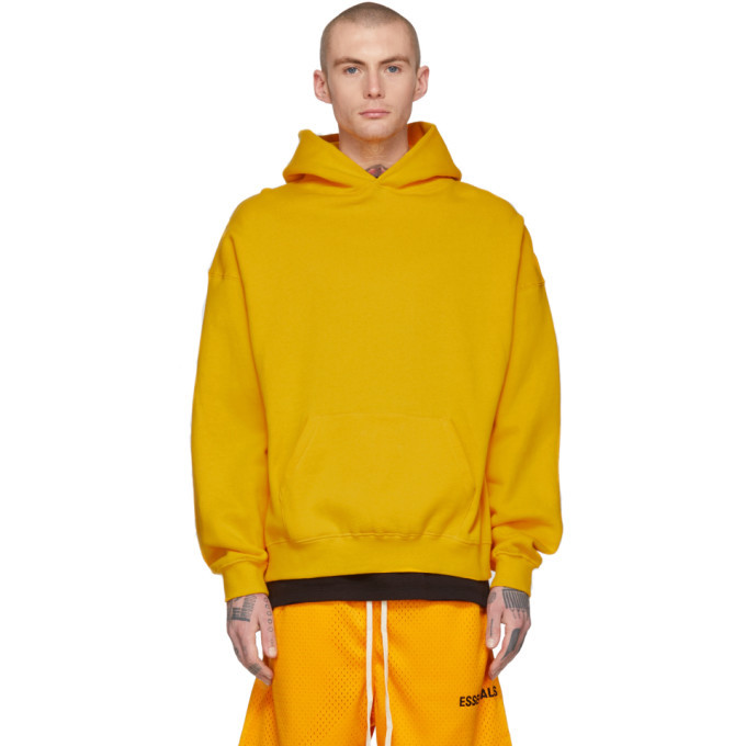 essentials yellow hoodie
