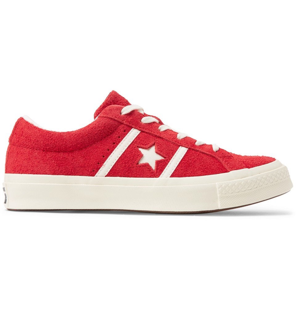 converse one star red suede