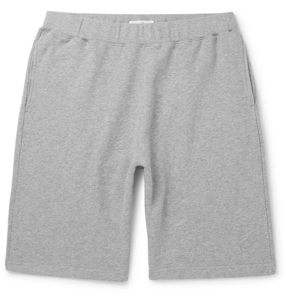 Sunspel Brushed Loopback CottonJersey Shorts Men Gray Sunspel